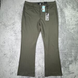 Torrid All Nighter Ponte Slim Bootcut Pants NEW Olive Green 18 Stretch Fit